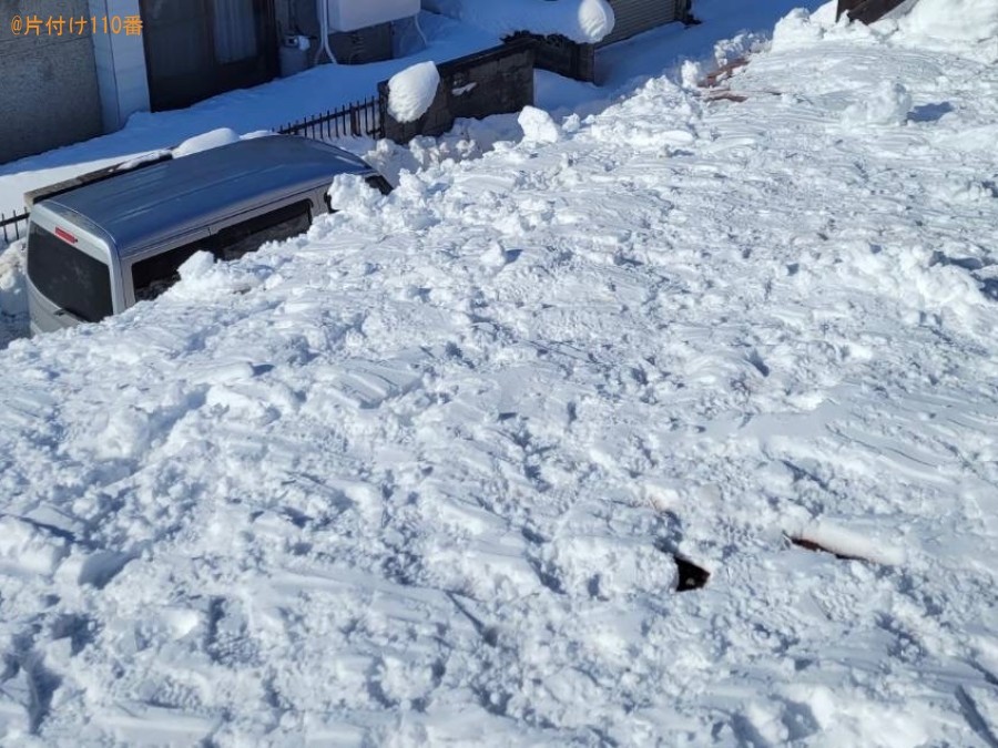 1階の屋根の雪下ろし作業ご依頼　お客様の声